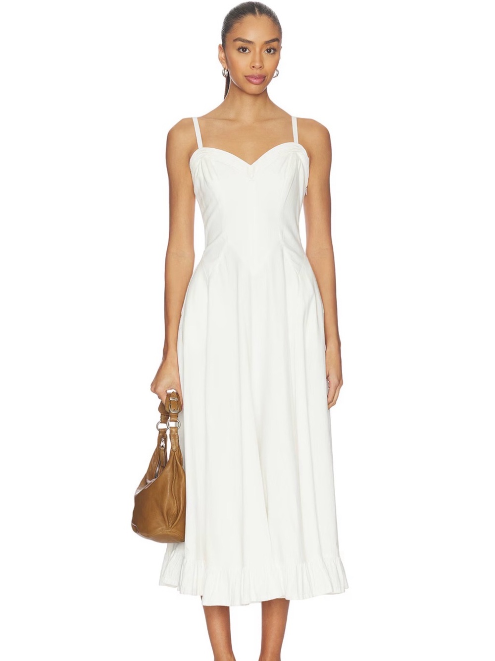 Women's Another Season Sweetheart Neck Midi Dress